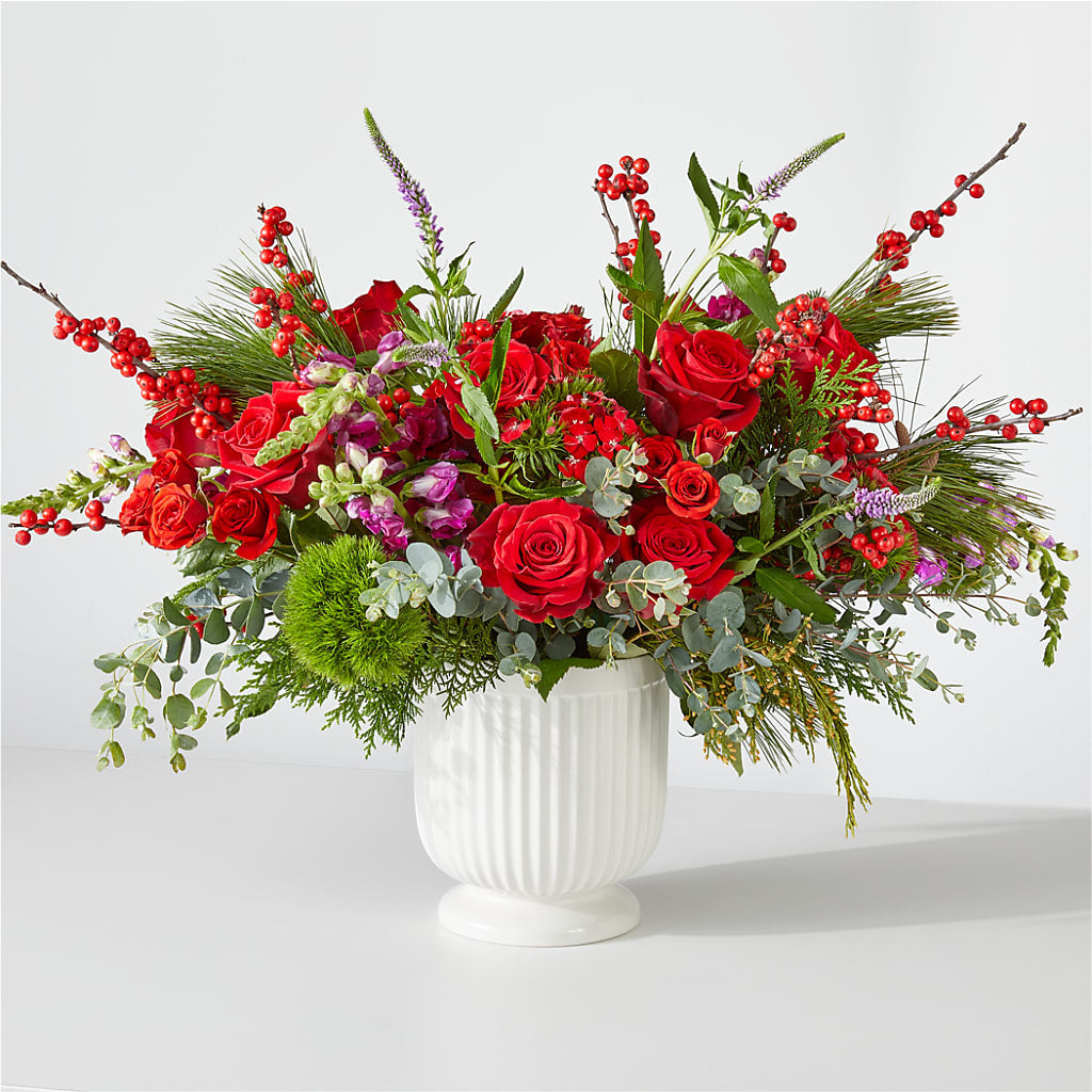 Big Red Bow Bouquet – Bruce Philp Florist, Windsor ON
