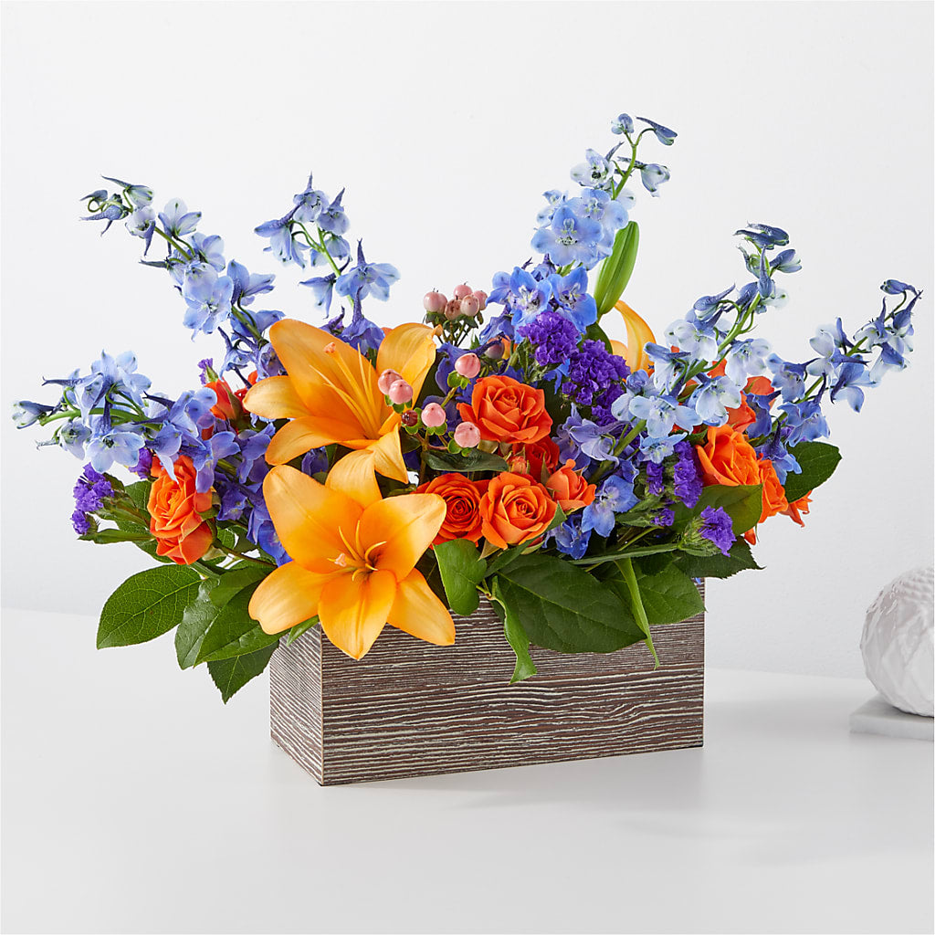 Radiant Citrus Box Bouquet – Bruce Philp Florist, Windsor ON