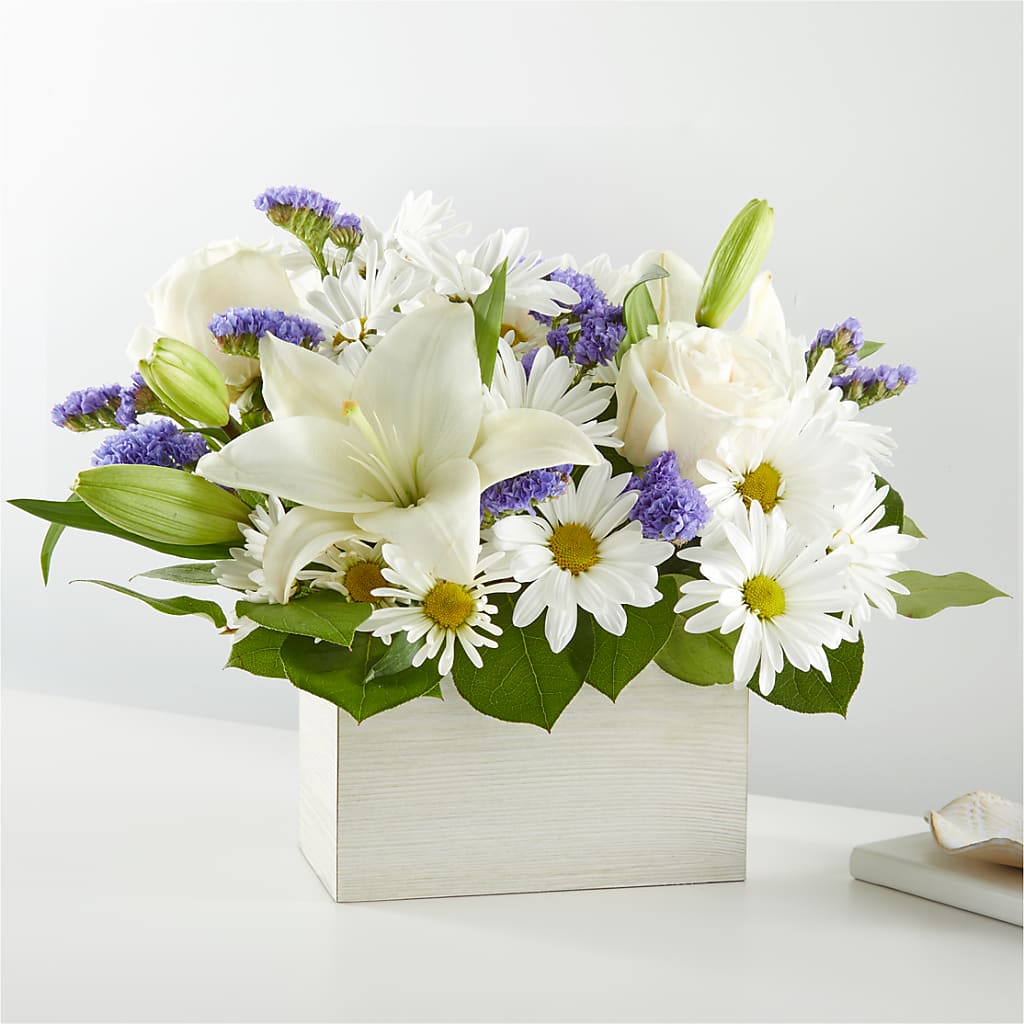 Beyond Blue Box Bouquet – Bruce Philp Florist, Windsor ON