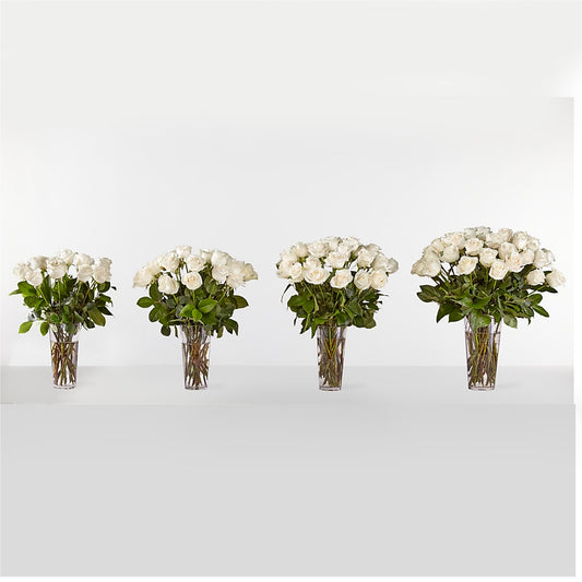 Long Stem White Rose Bouquet – Bruce Philp Florist, Windsor ON