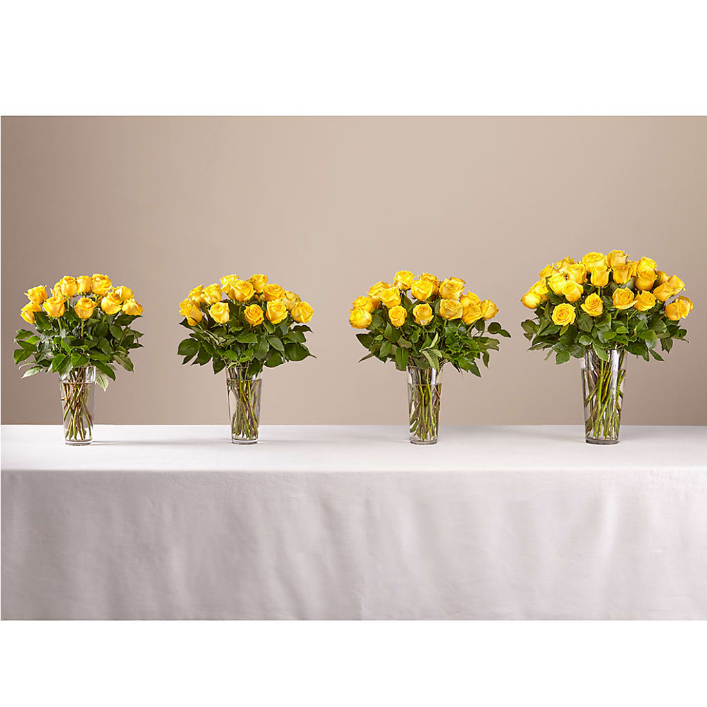 Long Stem Yellow Rose Bouquet – Bruce Philp Florist, Windsor ON