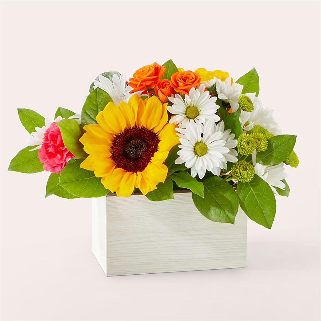 Sun-drenched Blooms Box Bouquet – Bruce Philp Florist, Windsor ON