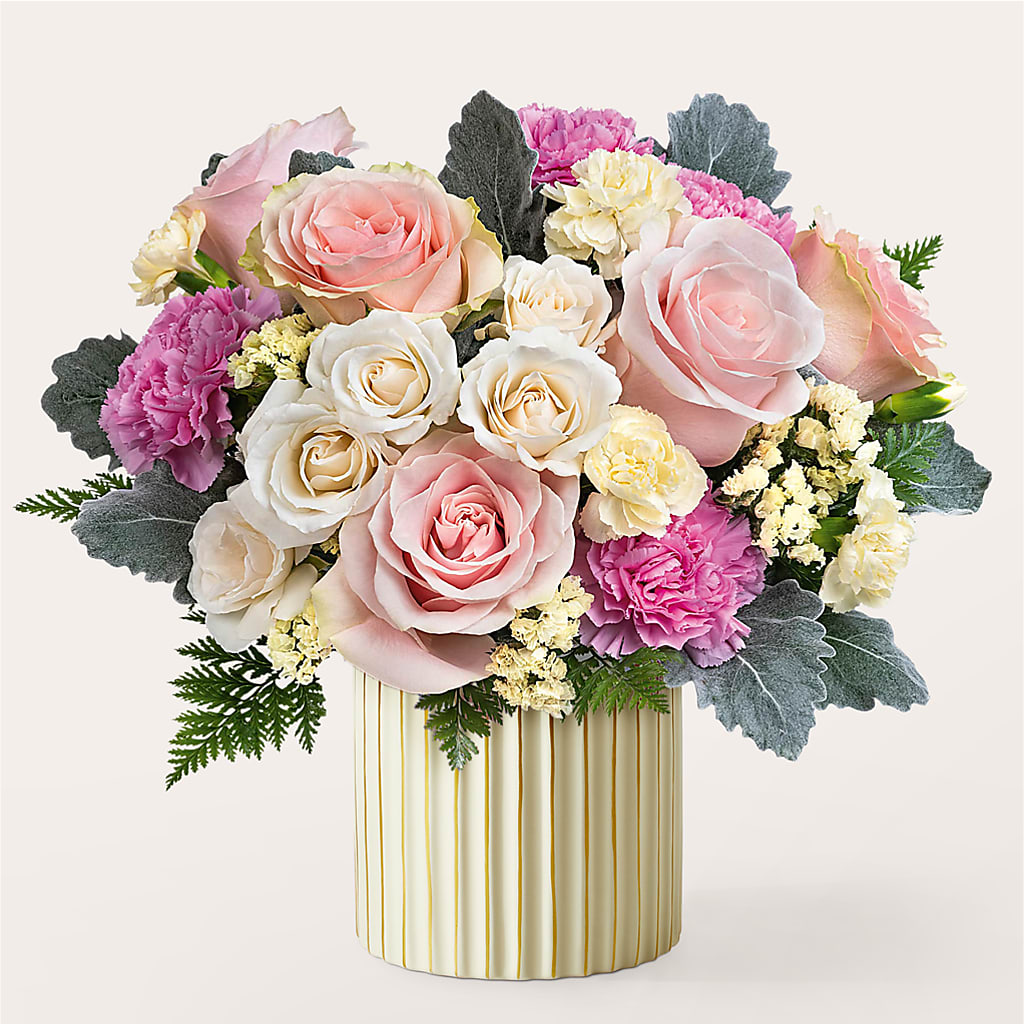 Blissful Moments Bouquet with Ivory Vase – Bruce Philp Florist, Windsor ON