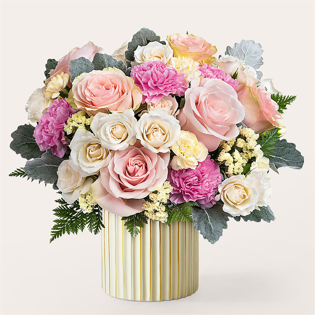 Blissful Moments Bouquet with Ivory Vase – Bruce Philp Florist, Windsor ON