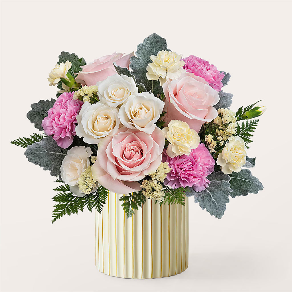 Blissful Moments Bouquet with Ivory Vase – Bruce Philp Florist, Windsor ON