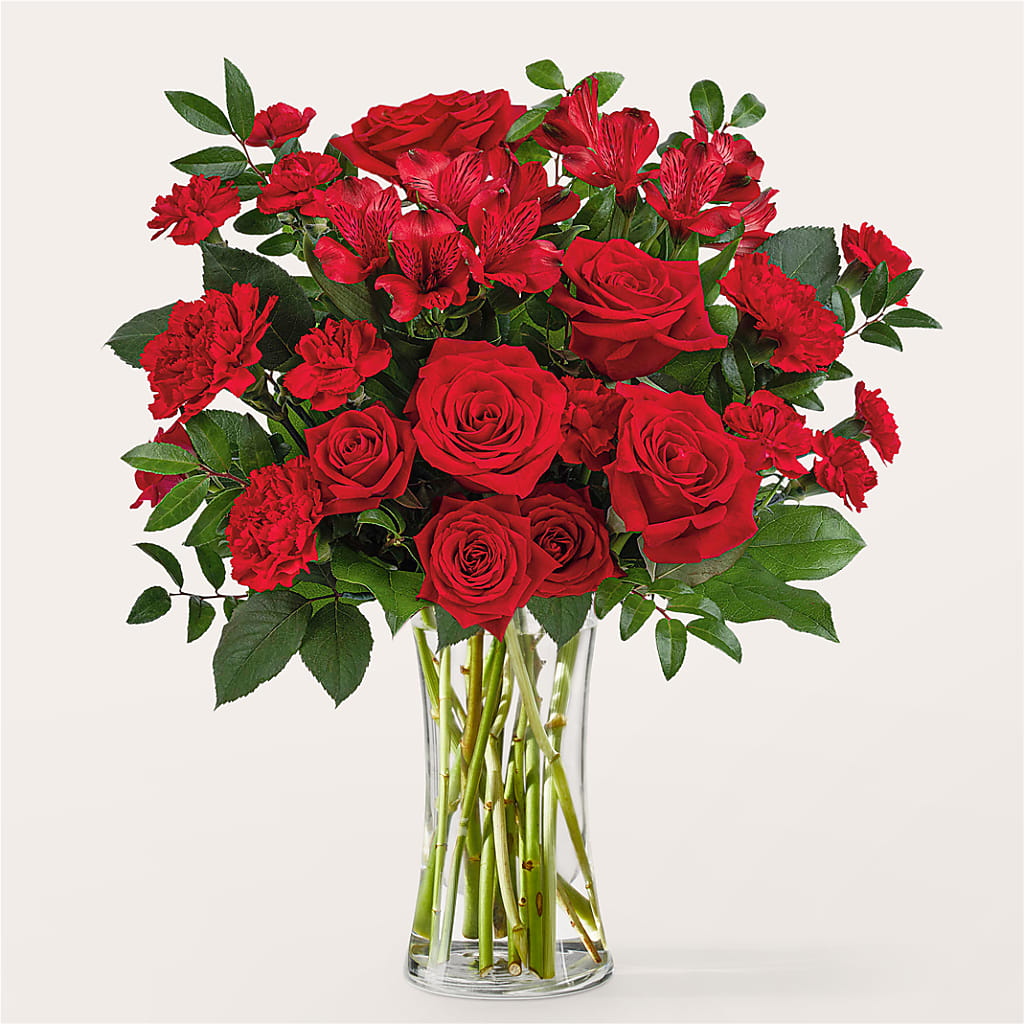 Brilliant Ruby Bouquet – Bruce Philp Florist, Windsor ON