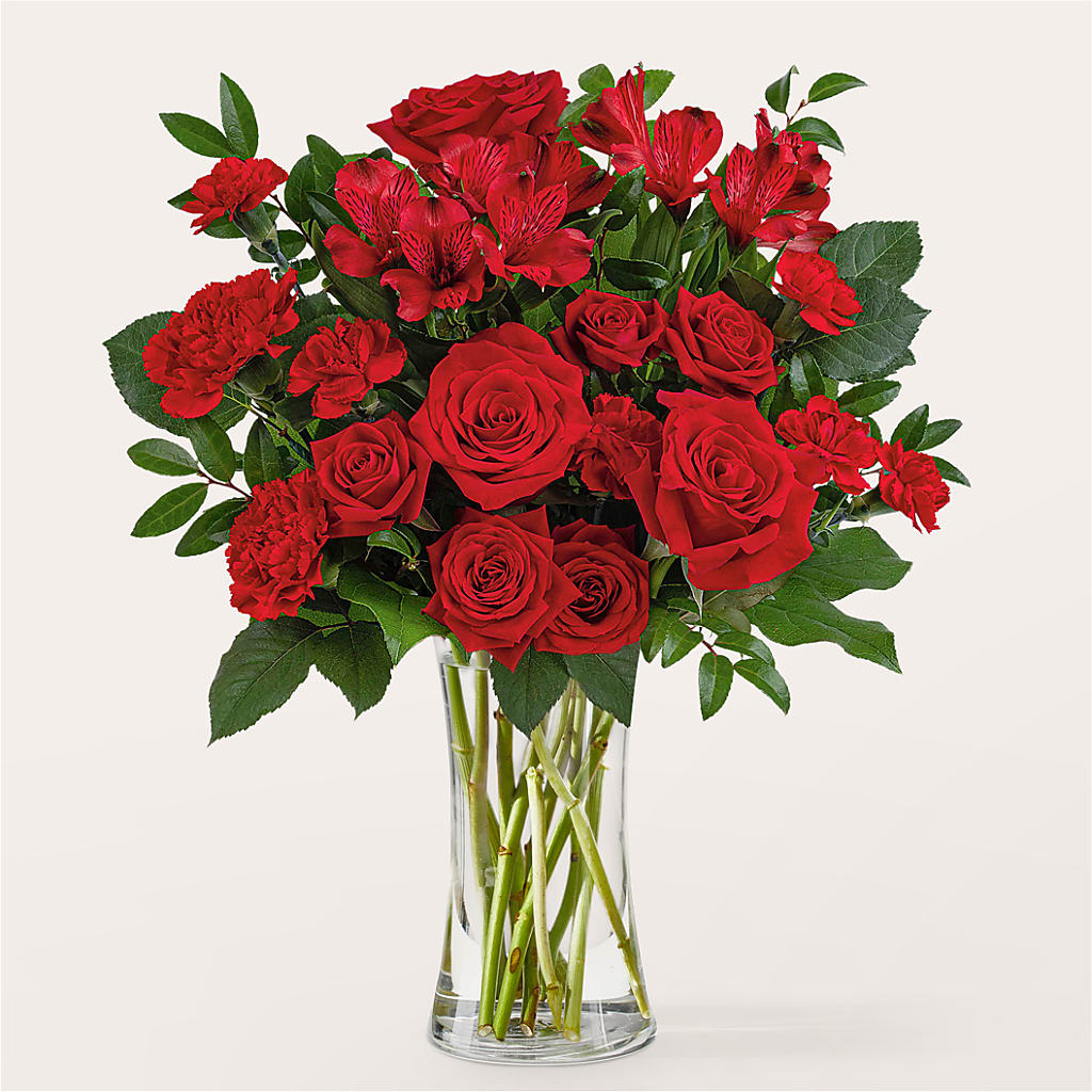Brilliant Ruby Bouquet – Bruce Philp Florist, Windsor ON