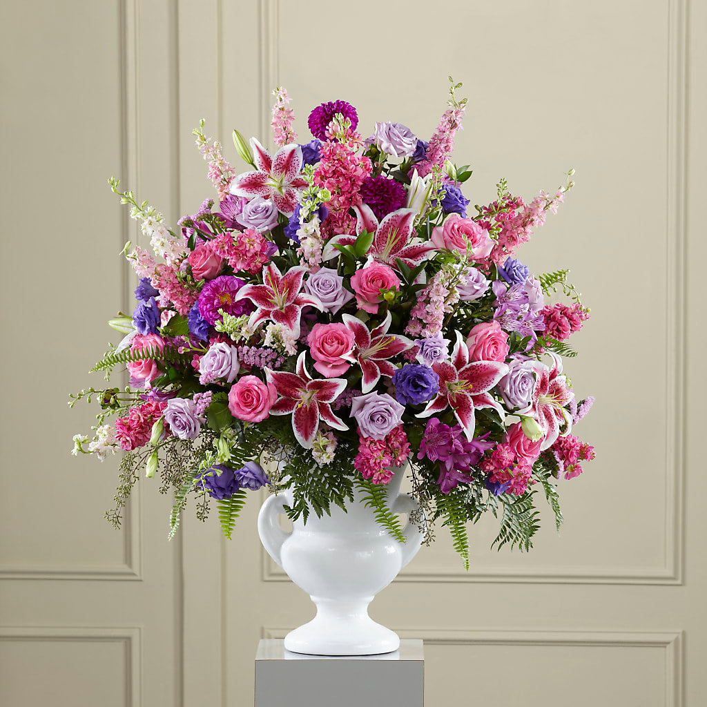Peaceful Tribute Arrangement – Bruce Philp Florist, Windsor ON
