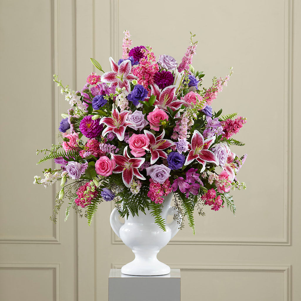 Peaceful Tribute Arrangement – Bruce Philp Florist, Windsor ON