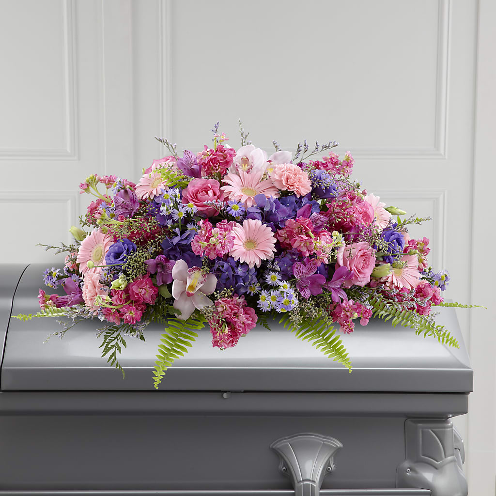 Glorious Garden Casket Spray – Bruce Philp Florist, Windsor ON
