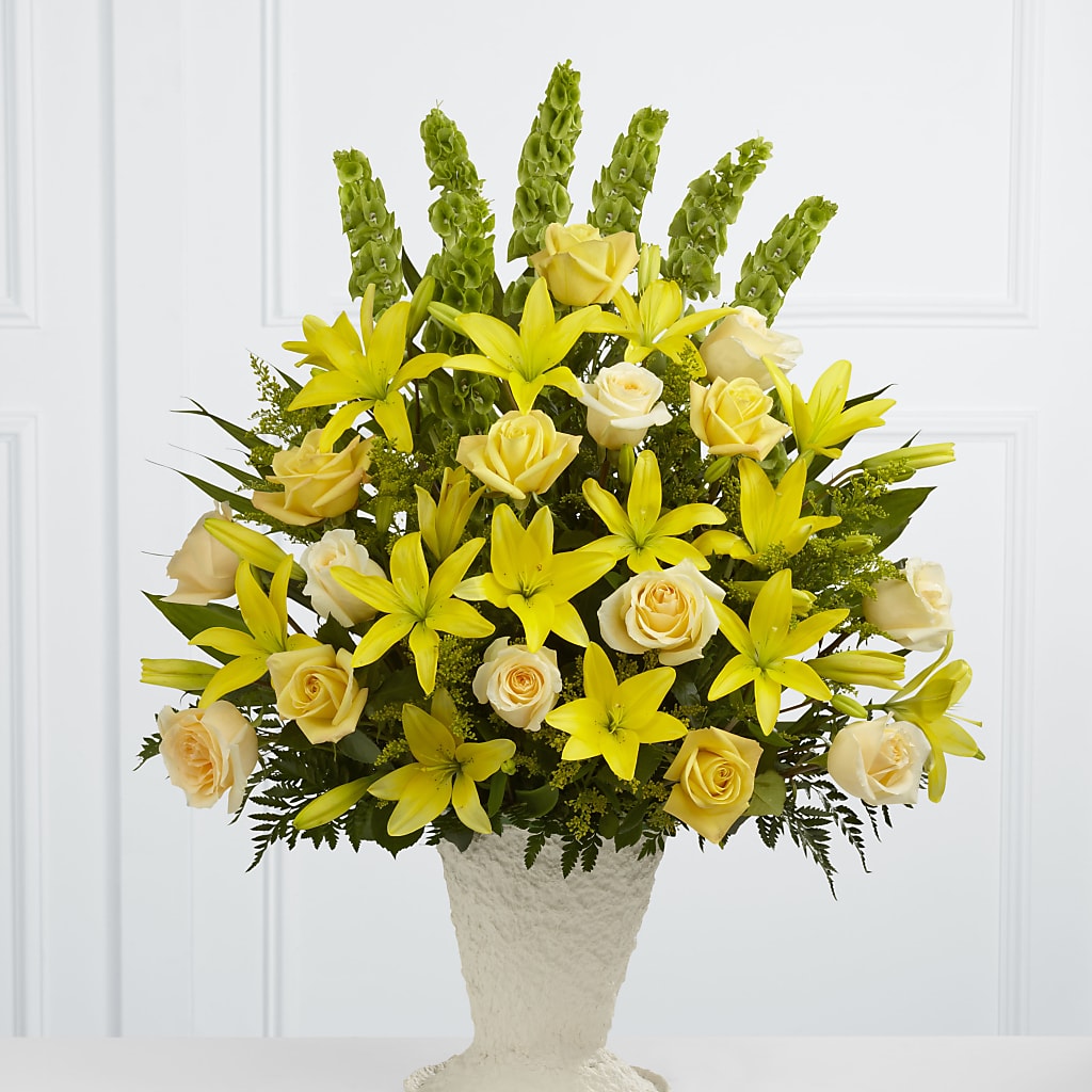 Golden Memories Arrangement – Bruce Philp Florist, Windsor ON