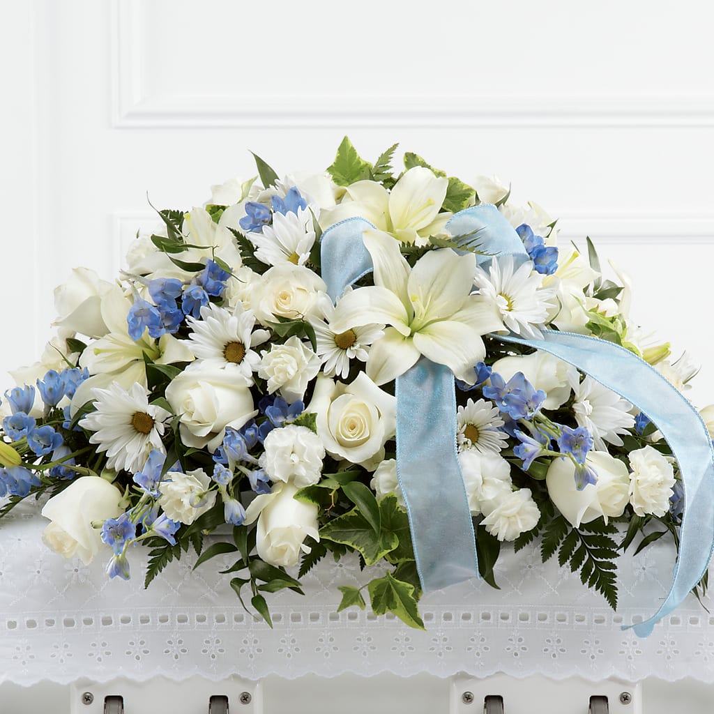 Tender Treasure Casket Spray – Bruce Philp Florist, Windsor ON