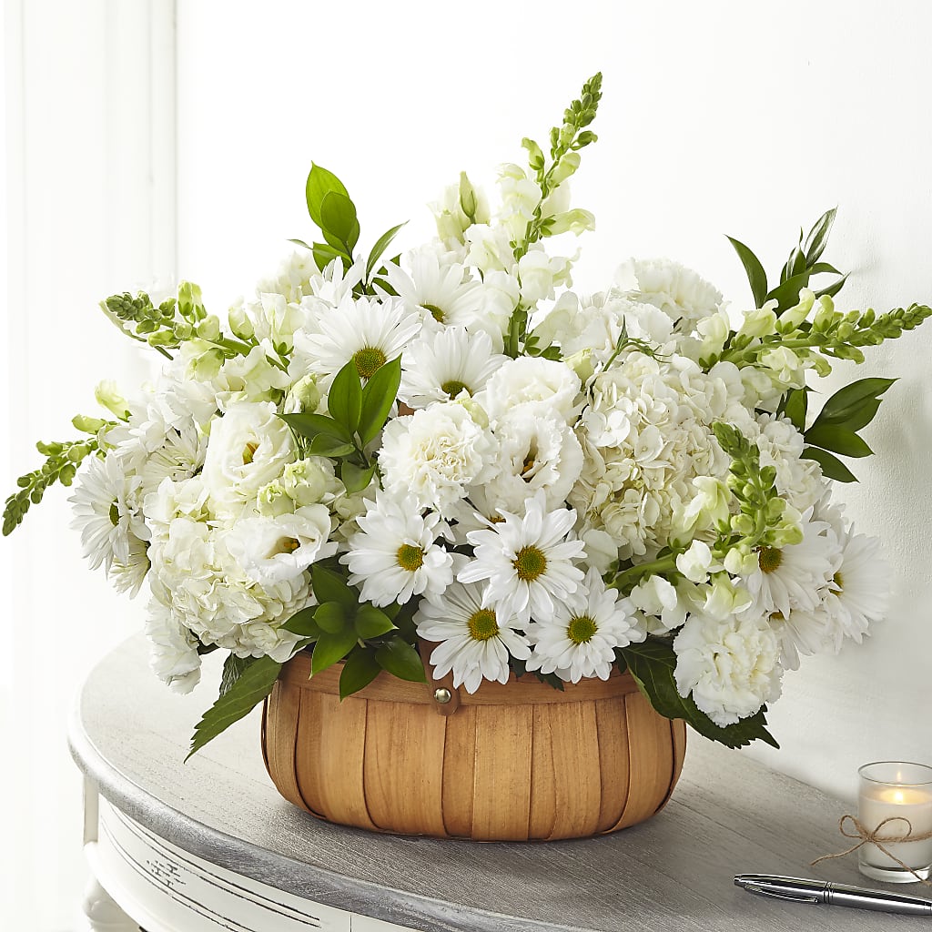 Pure Ivory Basket – Bruce Philp Florist, Windsor ON