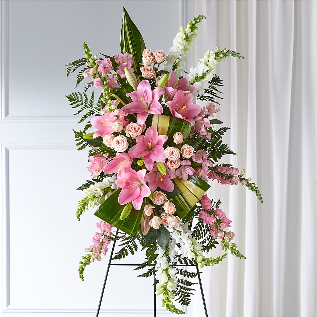 Elegant Embrace Standing Spray – Bruce Philp Florist, Windsor ON