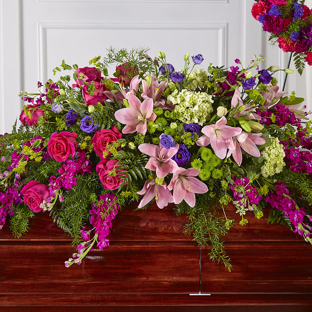 Radiant Tribute Casket Spray – Bruce Philp Florist, Windsor ON