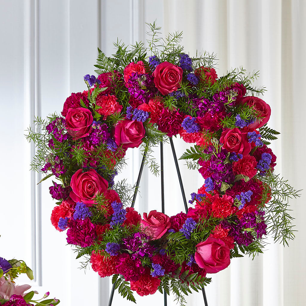 Calming Colors Wreath – Bruce Philp Florist, Windsor ON
