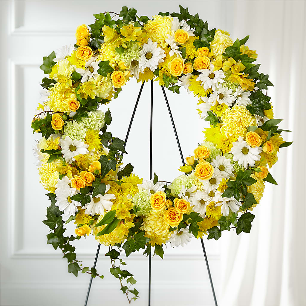 Golden Remembrance Wreath – Bruce Philp Florist, Windsor ON