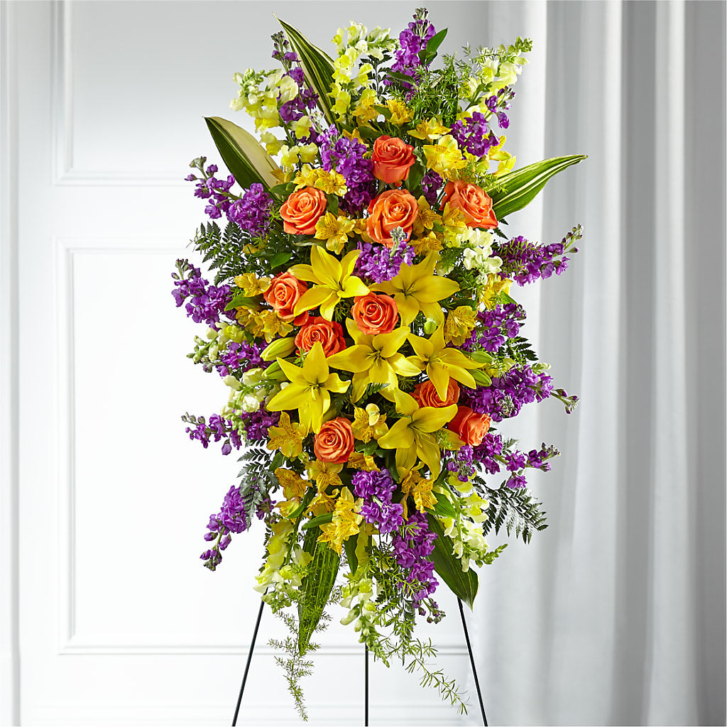 Thoughtful Prayers Standing Spray – Bruce Philp Florist, Windsor ON