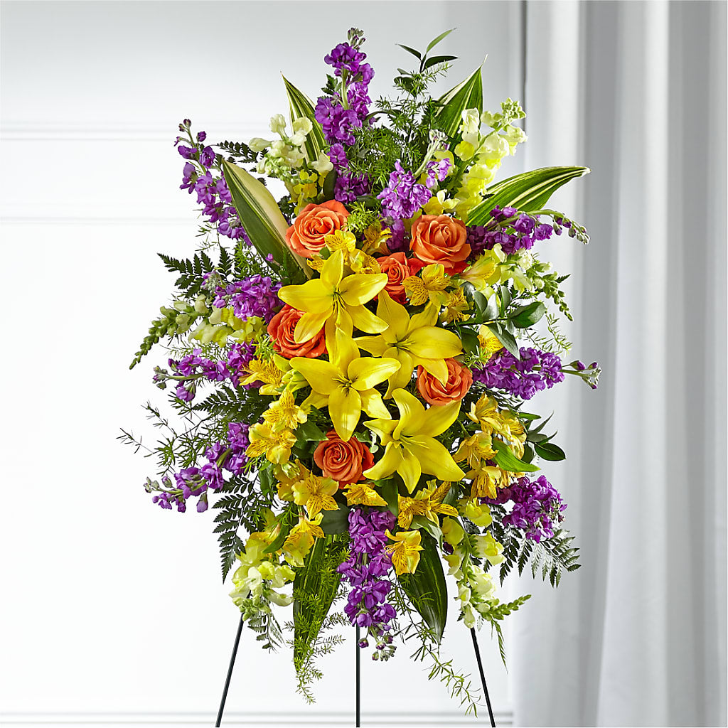 Thoughtful Prayers Standing Spray – Bruce Philp Florist, Windsor ON