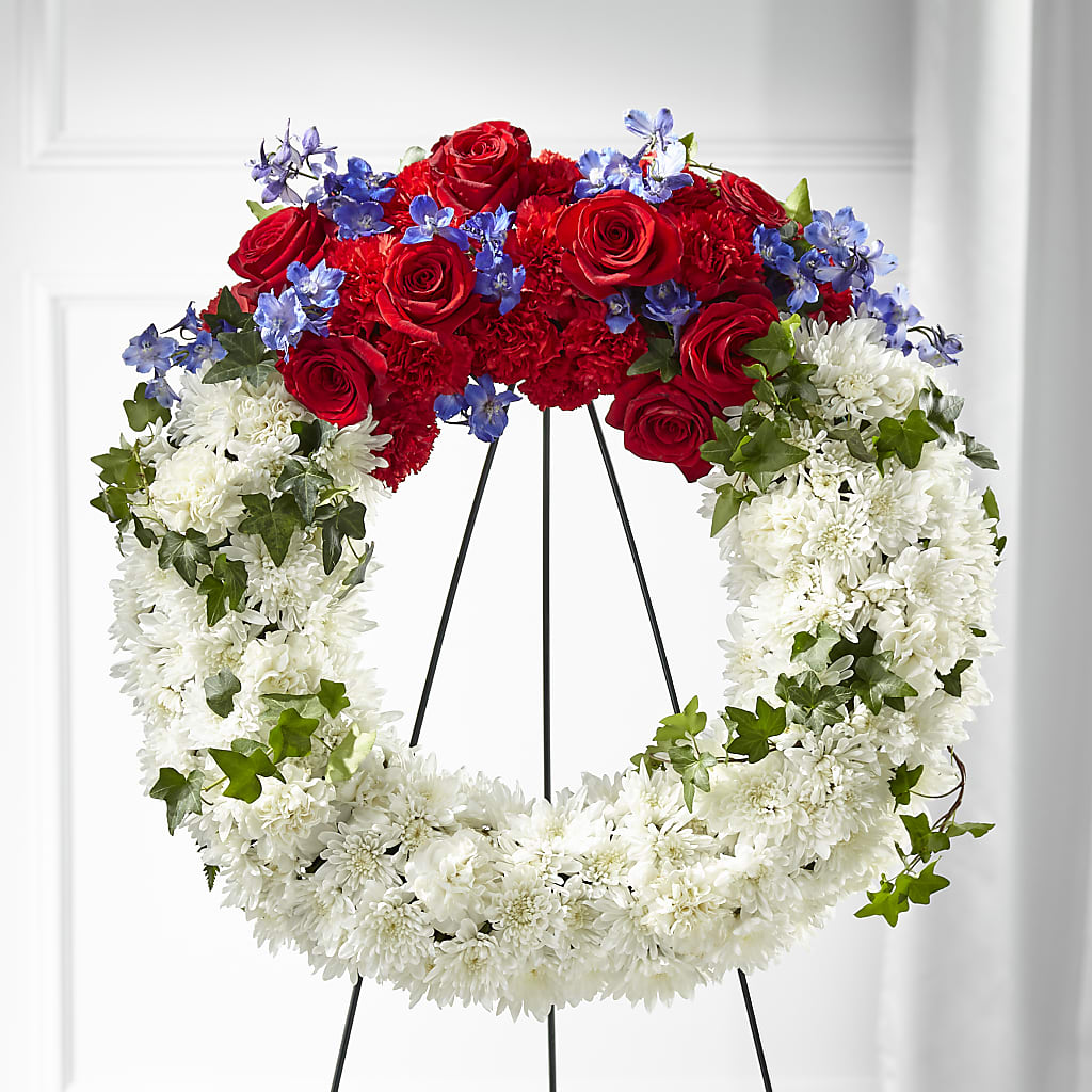 Patriotic Passion Wreath – Bruce Philp Florist, Windsor ON