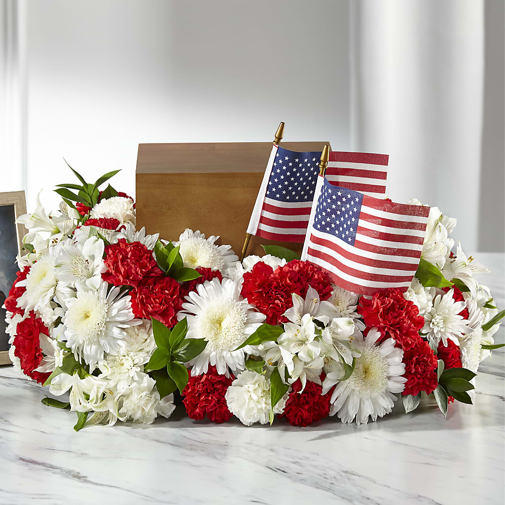 Spirit of Patriotism Cremation Adornment – Bruce Philp Florist, Windsor ON