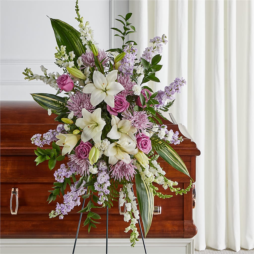 Grateful Hearts Standing Spray – Bruce Philp Florist, Windsor ON