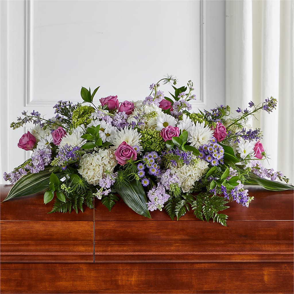 Meadows of Serenity Casket Spray – Bruce Philp Florist, Windsor ON
