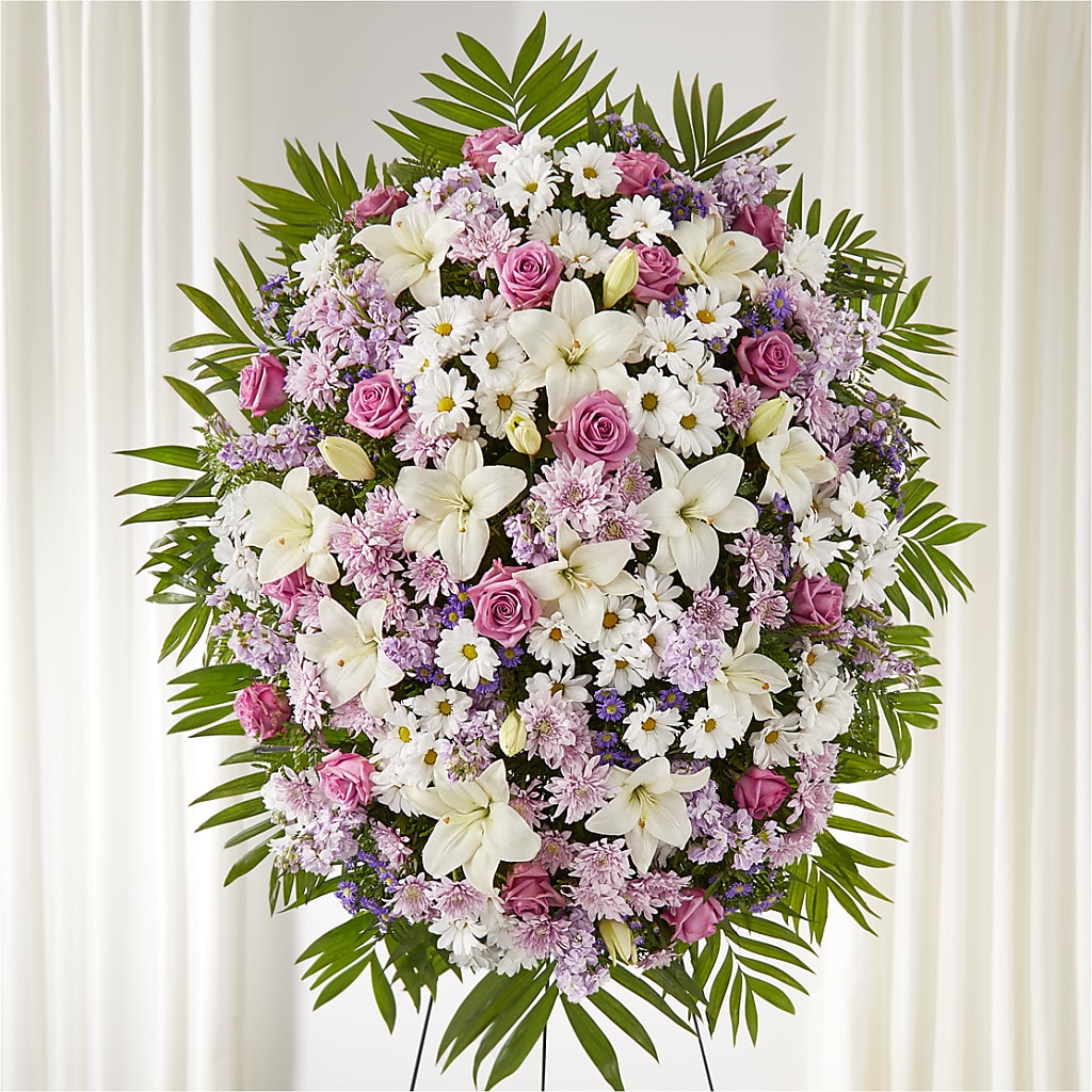 Surrounded by Love Standing Spray – Bruce Philp Florist, Windsor ON