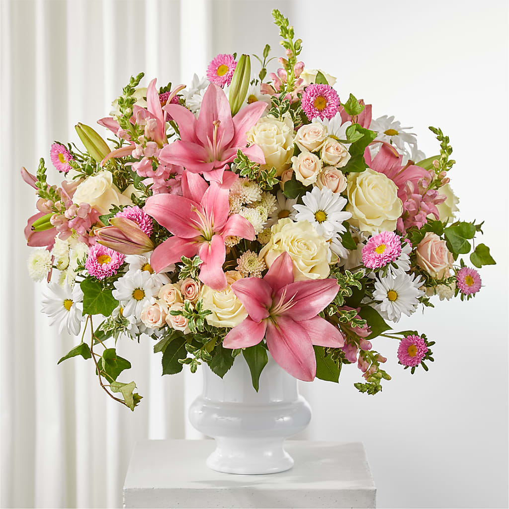 Empathetic Blooms Urn Arrangement – Bruce Philp Florist, Windsor ON