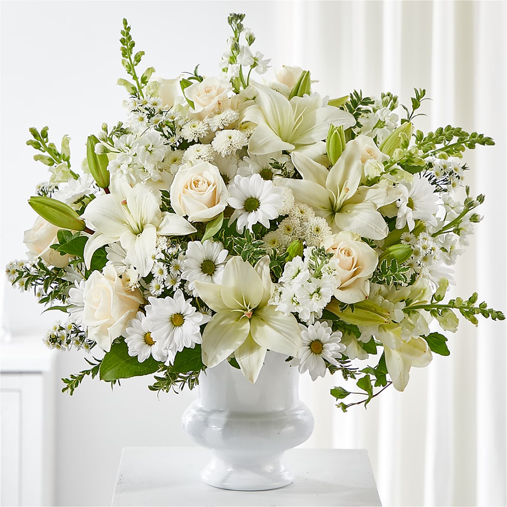 Uplifting Urn Arrangement – Bruce Philp Florist, Windsor ON