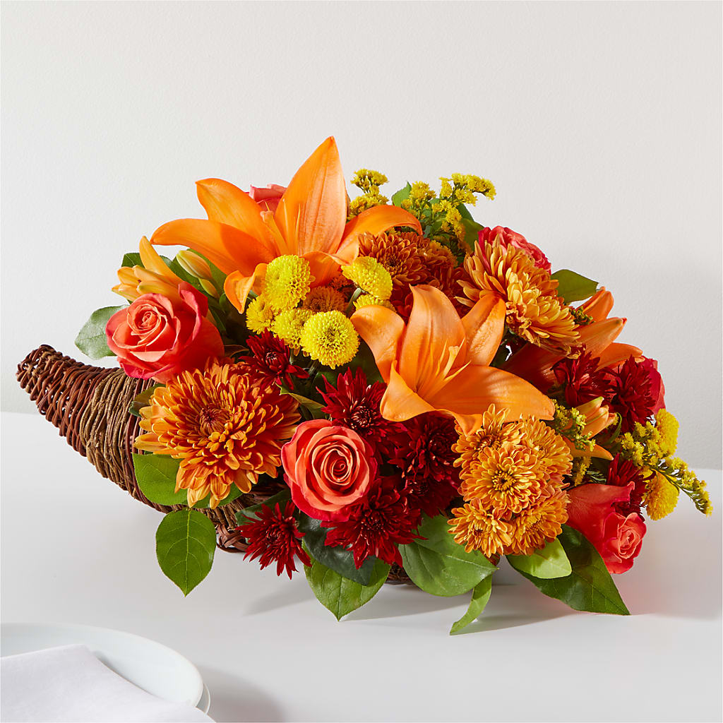 Bouquet of Blessings Cornucopia – Bruce Philp Florist, Windsor ON