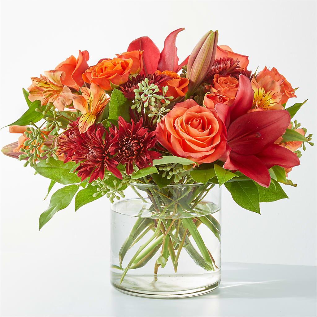 Crimson Leaves Bouquet – Bruce Philp Florist, Windsor ON