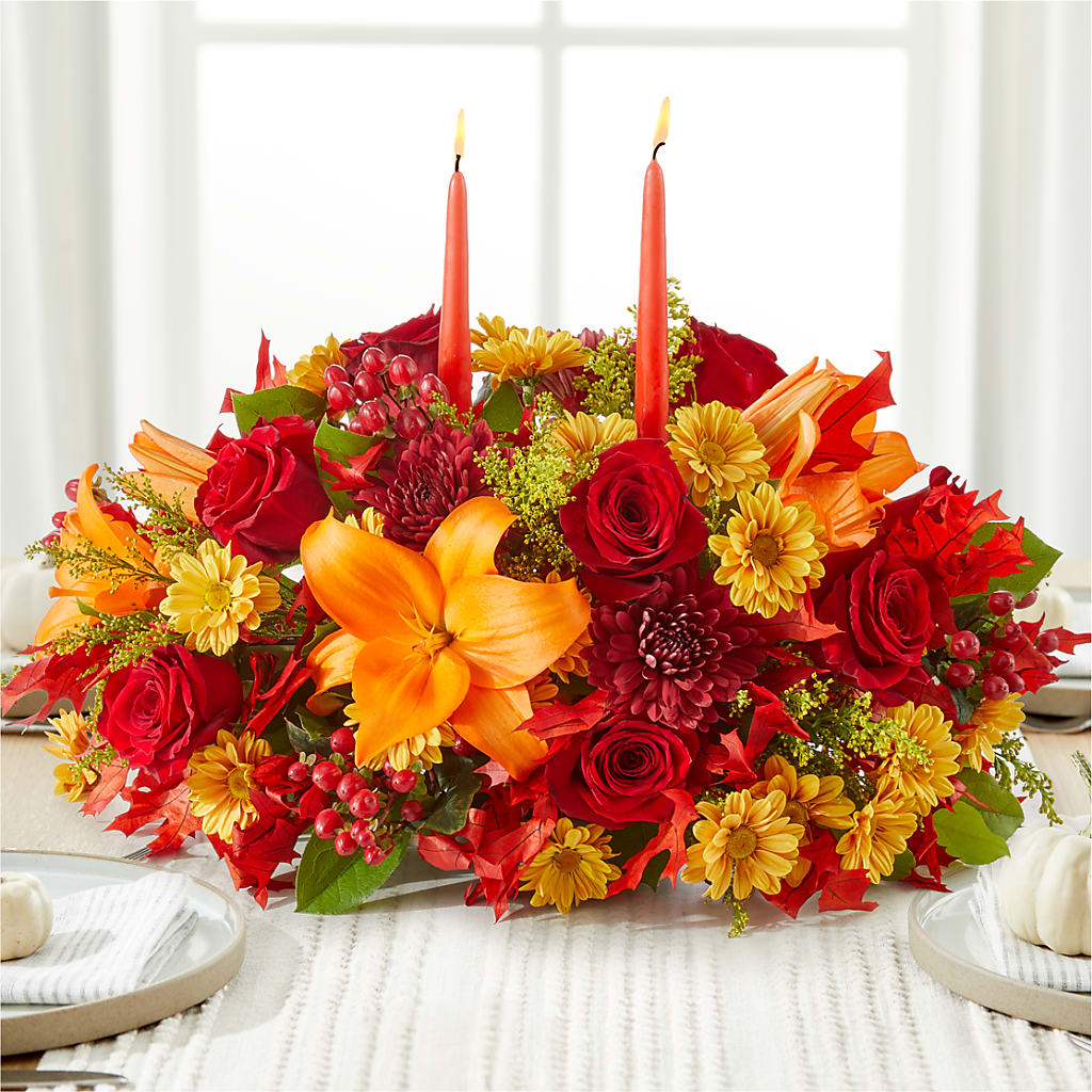 Autumn's Embrace Centerpiece – Bruce Philp Florist, Windsor ON