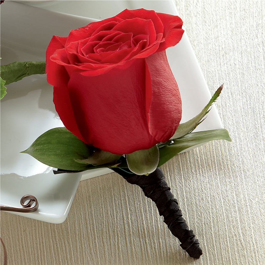Red Rose Boutonniere – Bruce Philp Florist, Windsor ON