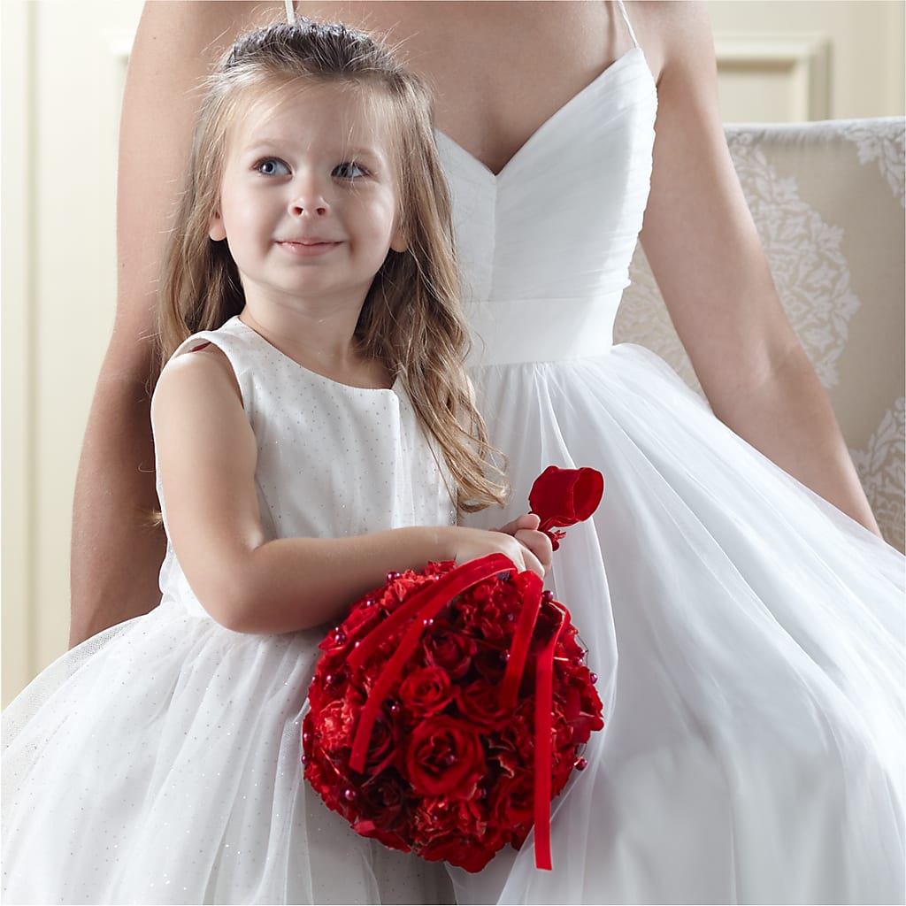 Pure at Heart Flower Girl Arrangement – Bruce Philp Florist, Windsor ON