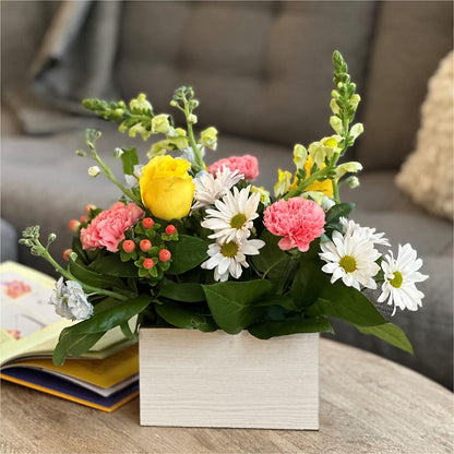 Sun Salutation Box Bouquet –  Bruce Philp Florist, Windsor ON