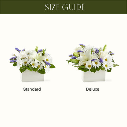 Beyond Blue Box Bouquet –  Bruce Philp Florist, Windsor ON