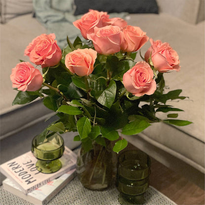 Long Stem Pink Rose Bouquet –  Bruce Philp Florist, Windsor ON
