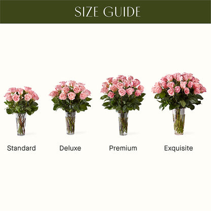 Long Stem Pink Rose Bouquet –  Bruce Philp Florist, Windsor ON