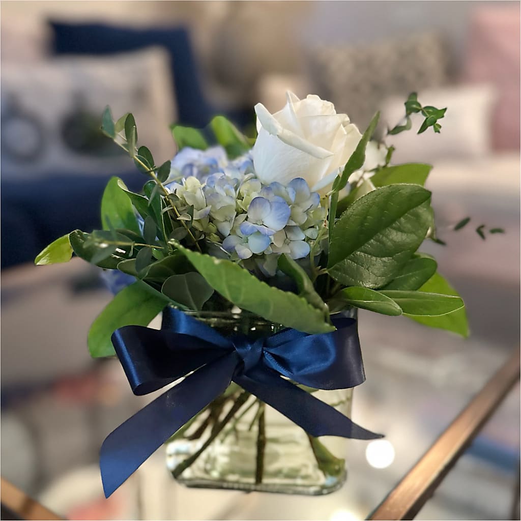 Sky Blue Delight Bouquet –  Bruce Philp Florist, Windsor ON