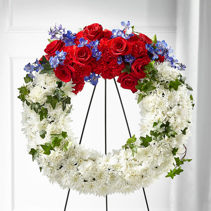 Patriotic Passion Wreath –  Bruce Philp Florist, Windsor ON