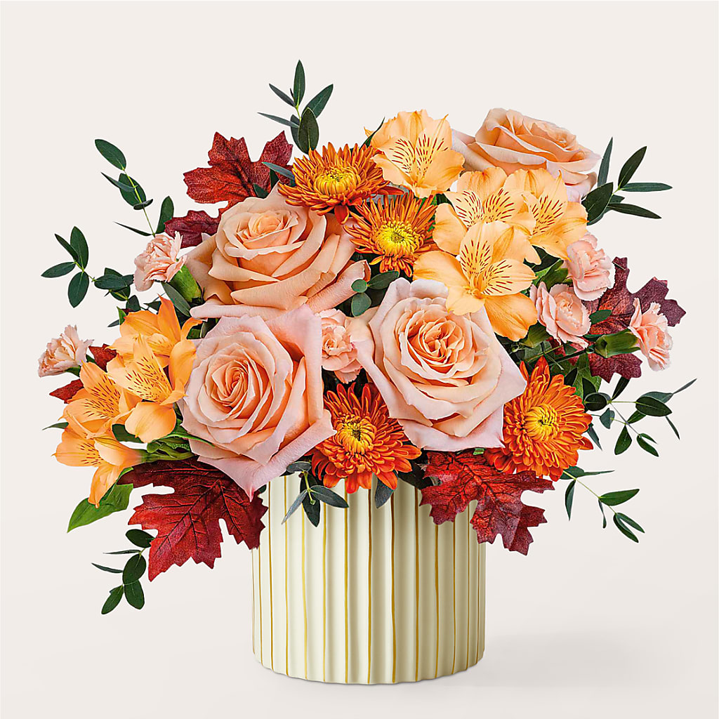 Spiced Latte Bouquet with Ivory Vase –  Bruce Philp Florist, Windsor ON