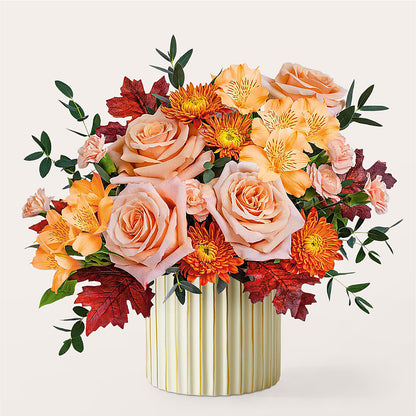Spiced Latte Bouquet with Ivory Vase –  Bruce Philp Florist, Windsor ON