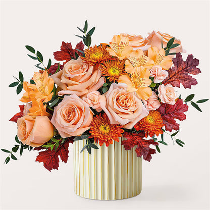 Spiced Latte Bouquet with Ivory Vase –  Bruce Philp Florist, Windsor ON