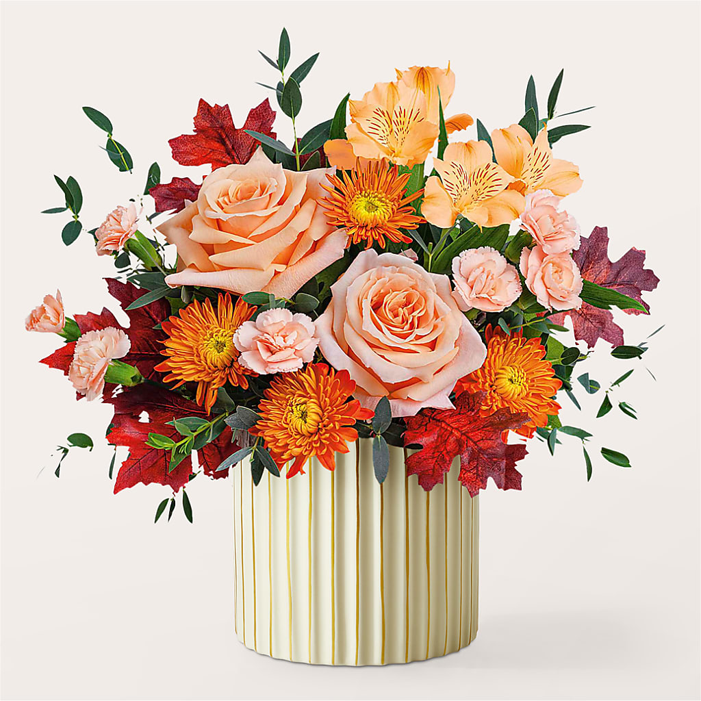 Spiced Latte Bouquet with Ivory Vase –  Bruce Philp Florist, Windsor ON
