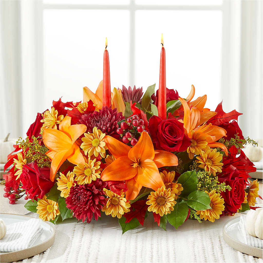 Autumn's Embrace Centerpiece –  Bruce Philp Florist, Windsor ON