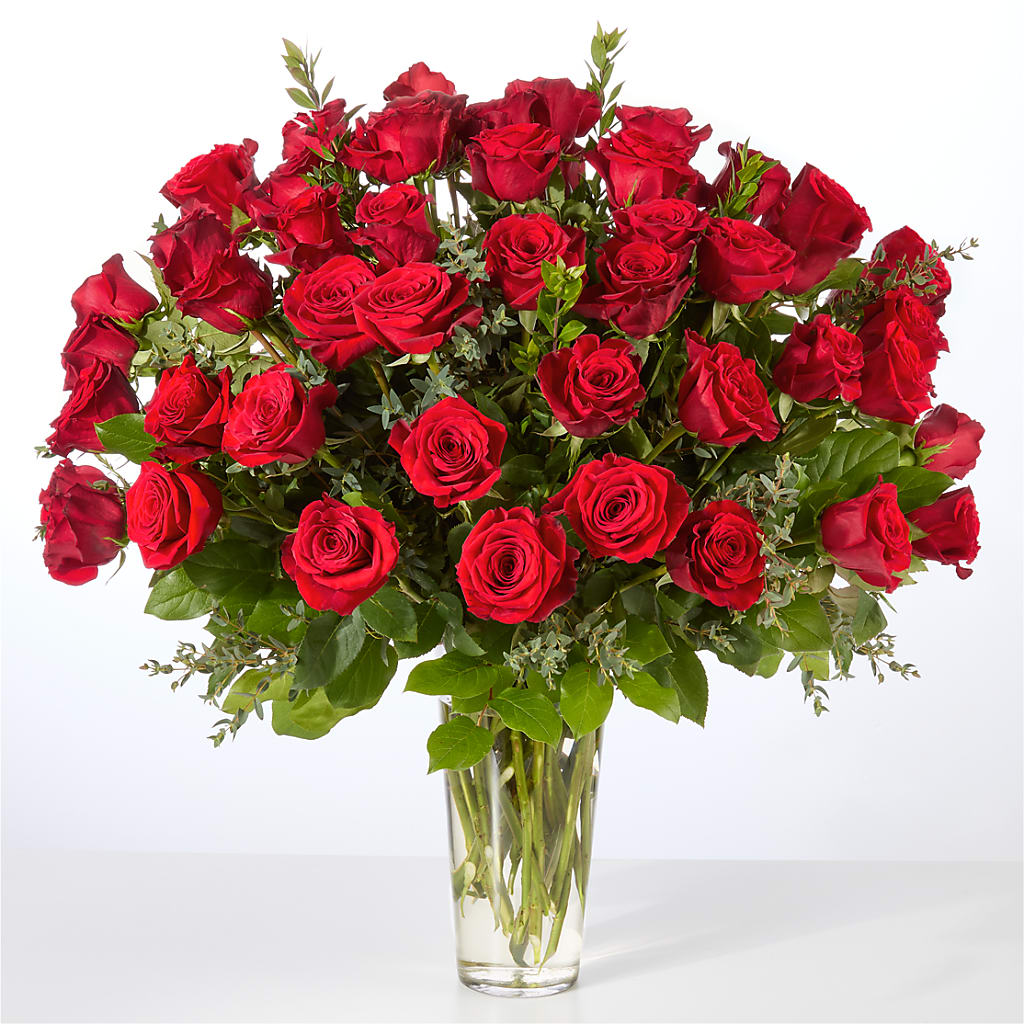 Forever Yours Fifty Stem Red Rose Bouquet –  Bruce Philp Florist, Windsor ON