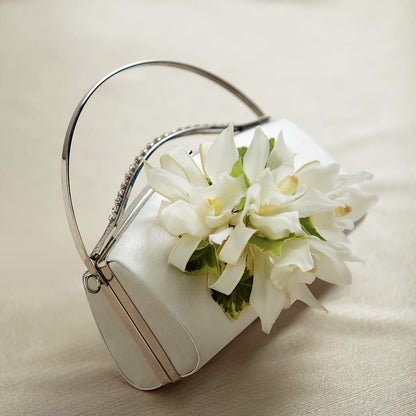 White Purse Decor –  Bruce Philp Florist, Windsor ON